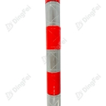 Reflective Tubes For Mining Area - 360 Degree Visibility Red White Eyelet PVC Mining Reflective Tube